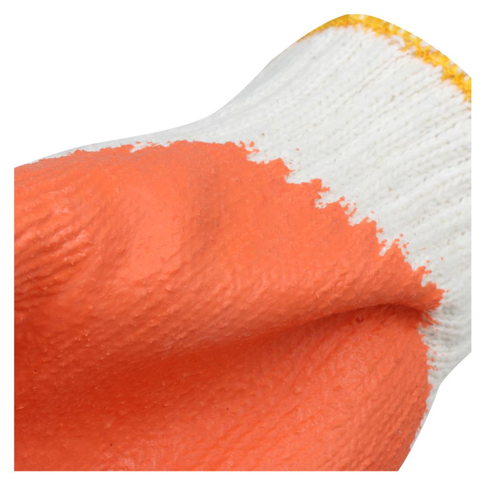 ถุงมือถักเคลือบยางธรรมชาติ-กันลื่น-paragon-สีส้ม-อุปกรณ์นิรภัยส่วนบุคคล-coated-latex-gloves-paragon-orange
