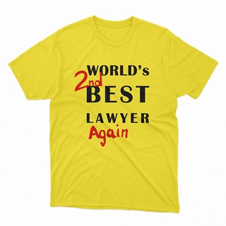 เสื้อยืดลาย World 2nd best lawyer again