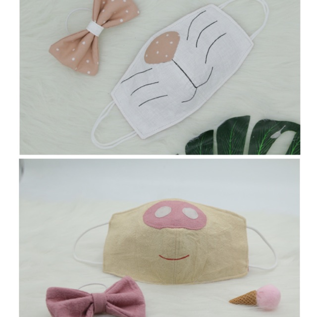 kawaii-หน้ากากผ้า-คอตตอน-รูปสัตว์-handmade