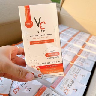 VC. Vit C Whitening Cream วิตซี ไวท์เทนนิ่ง ครีม (7 กรัม x 10 ซอง)