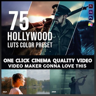 75 Sets Hollywood LUT Color Grading Pack Bundle Collection Free Updates | Premiere Pro &amp; After Effects