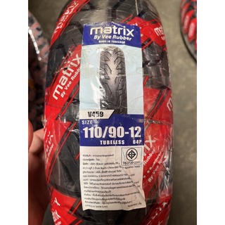 ยางนอก 110/90-12 V459 TL TUBELESS MATRIX BY VEE RUBBER