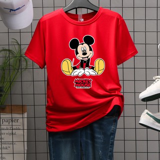 ✈เสื้อยืดลาย(Micky2)เสื้อทีเชิ๊ต เสื้อยืดคอกลมแฟชั่นunisex เสื้อแขนสั้นใส่ได้ทั้งผู้หญิงและชายเสื้อเชิ้ตเสื้อเชิ้ตผู้ชาย