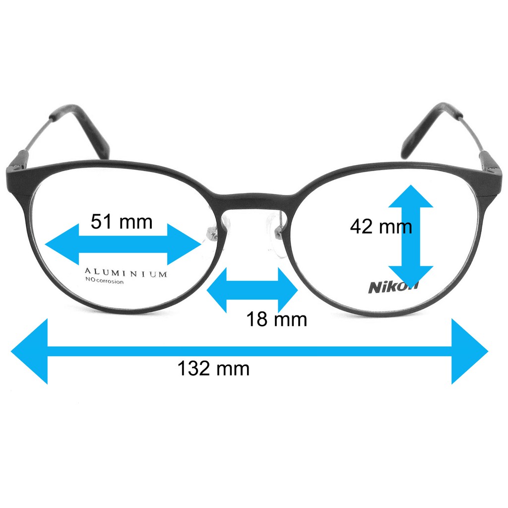 nikon-แว่นตารุ่น-gf-562-c-2-สีเทา-กรอบเต็ม-ขาสปริง-วัสดุ-อลูมิเนียม-สำหรับตัดเลนส์-สวมใส่สบาย-มีความแข็งแรงทนทาน