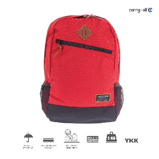 Carry-All กระเป๋าเป้สะพายหลังแฟชั่น ขนาด33x43x15 ซม. CAS 13757  สีแดง  (แคร์รีออล์)