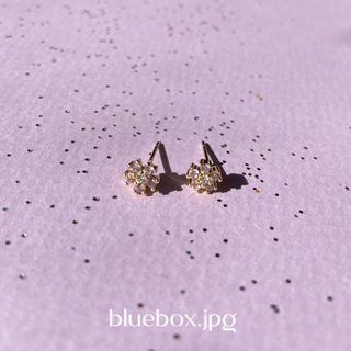 chain of love earring🌸 / 1 piece or 1 pair ต่างหูรูปดอกไม้น่ารักปุ๊กปิ๊ก - Bluebox.jpg