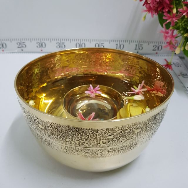 brass-byfa-set1270-ชุดขันทองเหลืองรดน้ำดำหัวมหาสงกรานต์-สรงน้ำพระ