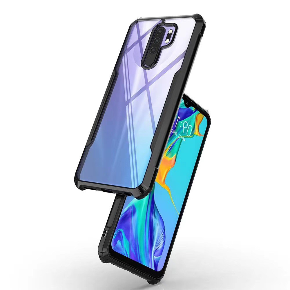 พร้อมส่งในไทย-เคสกันกระแทกขอบสีหลังใสxiaomi-mi11-5g-mi-11lite-redmi9