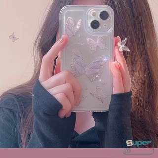 เคสโทรศัพท์มือถือแบบนิ่ม ใส ลายผีเสื้อ แฟนตาซี สําหรับ Samsung A04s A23 A13 A03 A32 A52 A72 A11 A51 A03 A12 A50 A30 A50s A33 A53 M23 A73 5G A71 A21s A20s A10s A22 A52s A20 A30 M22 A03s A10 A02s