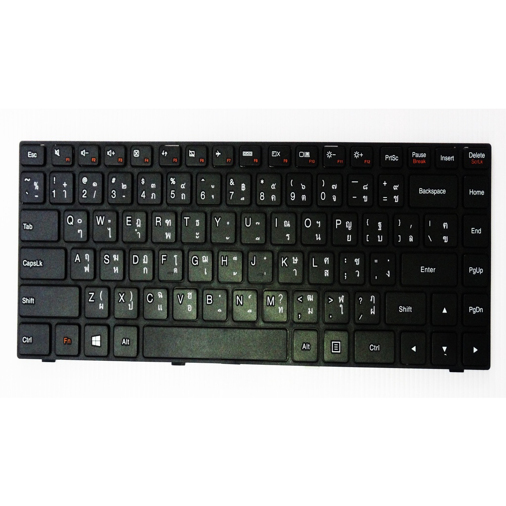 แป้นพิมพ์-คีย์บอร์ดโน๊ตบุ๊ค-lenovo-100-14iby-laptop-keyboard-สีดำ-ภาษาไทย-อังกฤษ