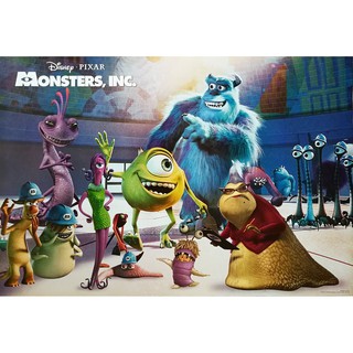 โปสเตอร์ หนัง การ์ตูน บริษัทรับจ้างหลอน (ไม่) จำกัด Monsters, Inc. 2001 POSTER 24”x35” Inch Disney Pixar Monsters Inc V2