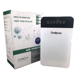 เครื่องฟอกอากาศ Coolpow เครื่องกรองอากาศ กรอง PM2.5 กำจัดมลพิษสำหรับห้อง 30-50 ตรม. รุ่น AH10 *