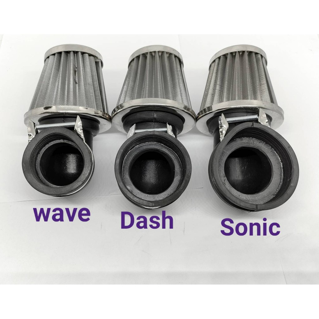 กรองเปลือยสแตนเลส-หัวใหญ่-wave-dash-sonic-โดนน้ำได้