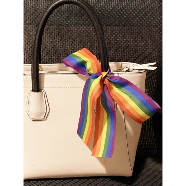 1 เมตร ริบบิ้นสีรุ้ง โบว์ ผ้า ริบบื้น เรนโบว์ ผ้าสายรุ้ง สีรุ้ง Rainbow ...