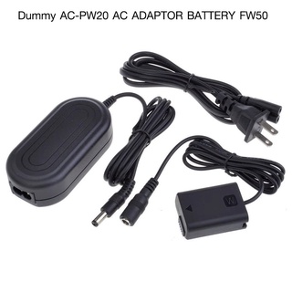 Dummy Battery AC-PW20 AC Adapter Battery FW50 for Sony A7/A7II//A6500/NEX7/RX10