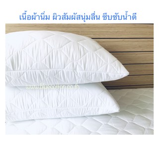 ***แพ็คคู่*** ซองกันเปื้อนหมอน ปลอกกันเปื้อนหมอน มีซิป ขนาด 20x30 นิ้ว Blue sleep