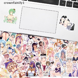 [crownfamily1] สติกเกอร์ ลายการ์ตูนอนิเมะ เซ็กซี่ สําหรับติดตกแต่งแล็ปท็อป กีตาร์ กระเป๋าเดินทาง สเก็ตบอร์ด โทรศัพท์ 50 ชิ้น