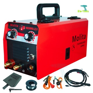 MOLITA ตู้เชื่อม 2 ระบบ INVENTER MMA/MIG รุ่น MIG-235 ตู้เชื่อมไฟฟ้า ไม่ใช้แก๊สCO2 + ลวดฟลักซ์คอร์