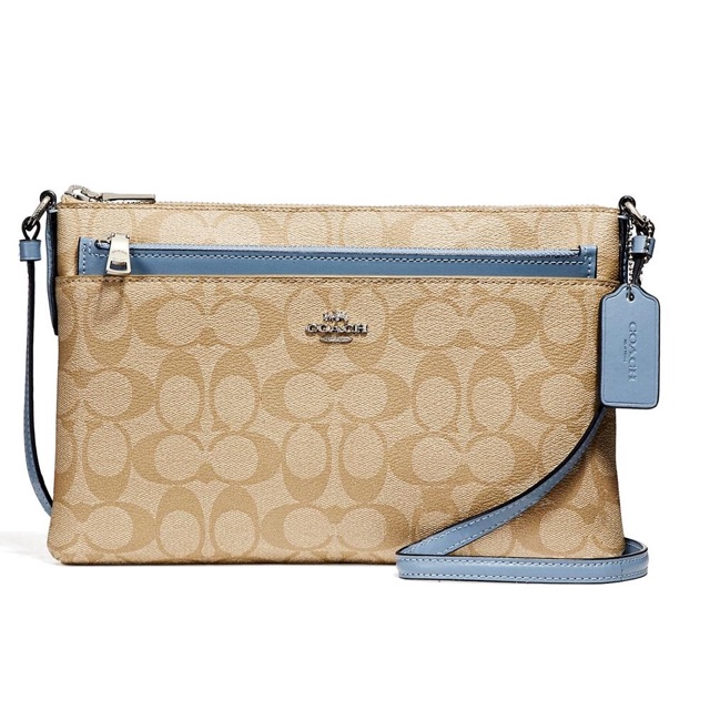 COACH EAST WEST CROSSBODY WITH POP UP POUCH IN SIGNATURE F58316