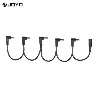 E*M JOYO CM-24 Guitar Effects Power Cable Splitter Cord 5 Ways Daisy Chain for DC 9V Guitar Bass Eff