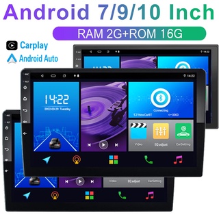 [2G + 16G Carplay] 7 "/9" 10.1 "นิ้ว Android 11 รถวิทยุเครื่องเล่นมัลติมีเดียบลูทูธ 2Din นำทาง GPS Wifi สำหรับรถยนต์ Apple Car play