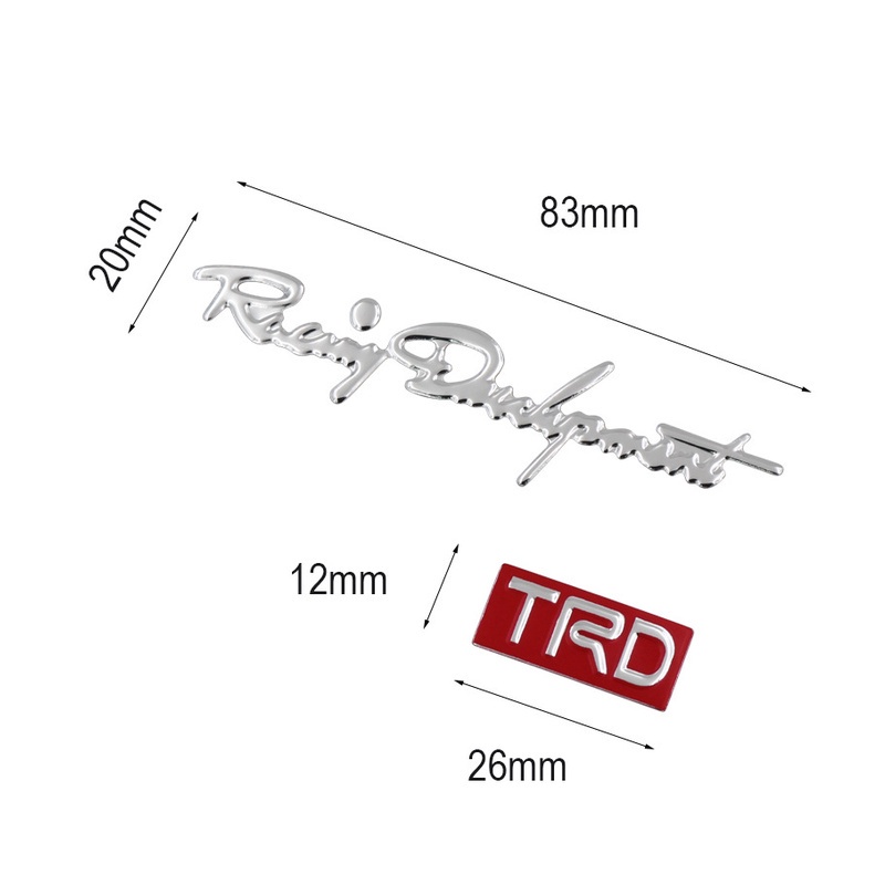 สติกเกอร์-pvc-พลาสติกนิ่ม-ลาย-trd-3d-สําหรับติดมือจับรถยนต์-rj031