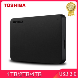 ใหม่ ฮาร์ดไดรฟ์ภายนอก Toshiba Canvio Basics 1TB 2TB 4TB USB 3.0 ขนาดพกพา A3 สําหรับโน้ตบุ๊ก เดสก์ท็อป คอมพิวเตอร์