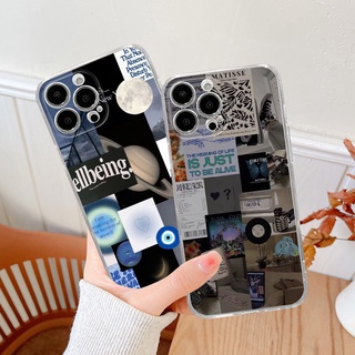 เคสโทรศัพท์มือถือ TPU แบบนิ่ม พิมพ์ลาย สําหรับ iPhone 14 13 12 11 Promax 14Plus mini X XS XR XSMAX 6 6s 5 5S 6plus 6splus 7 8 SE2020 7plus 8Plus QMZT