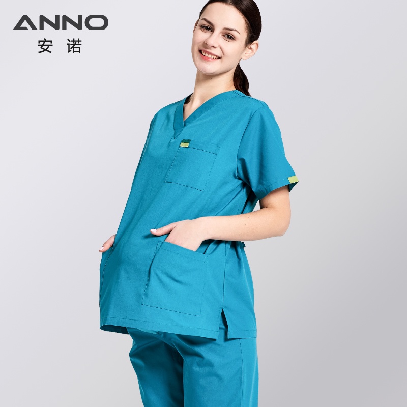 anno-งานคลอดบุตรสวมหลวมหญิงตั้งครรภ์ชุดพยาบาล-gravidity-สวมเสื้อผ้าโรงพยาบาลยามแพทย์ขัดชุด
