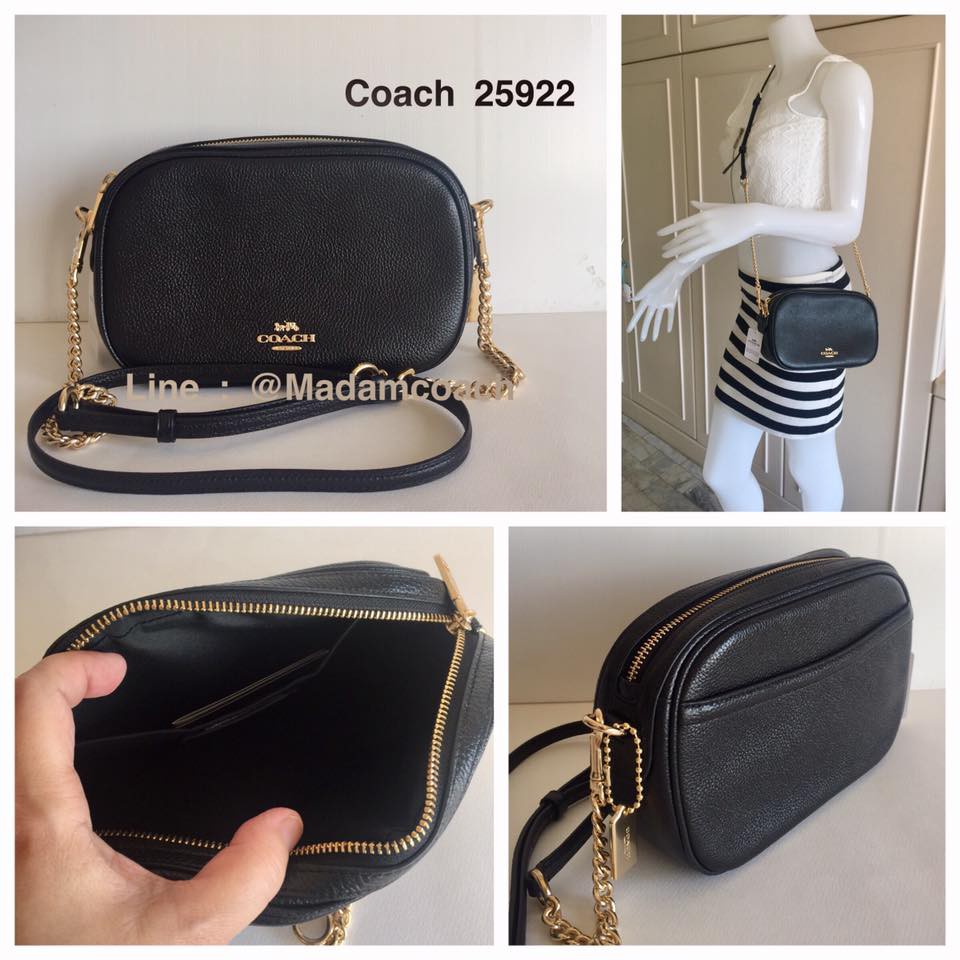 Coach pebble leather isla shop chain crossbody
