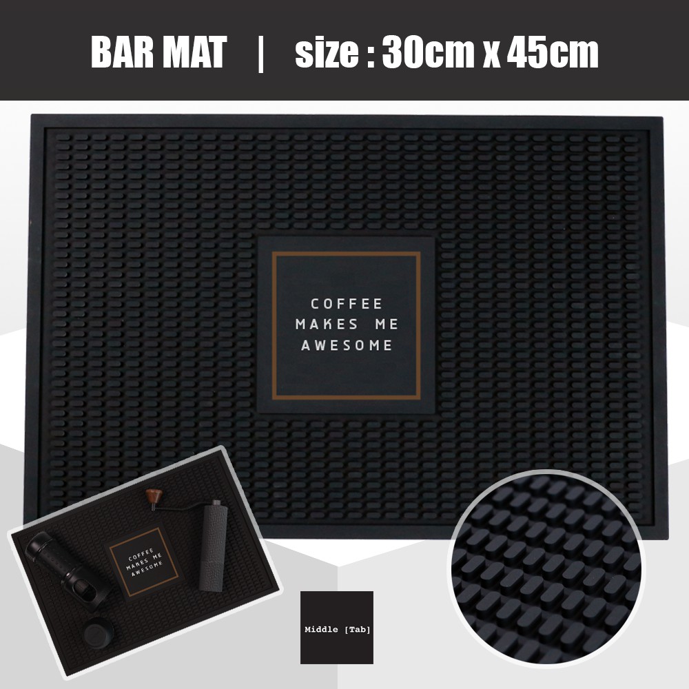 บาร์แมท-coffee-makes-me-awesome-bar-mat-แผ่นยางบาร์-ขนาด-30x45cm