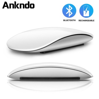 Ankndo เมาส์ไร้สาย บลูทูธ 4.0 เสียงเงียบ บางพิเศษ สําหรับแล็ปท็อป Ipad Mac Macbook