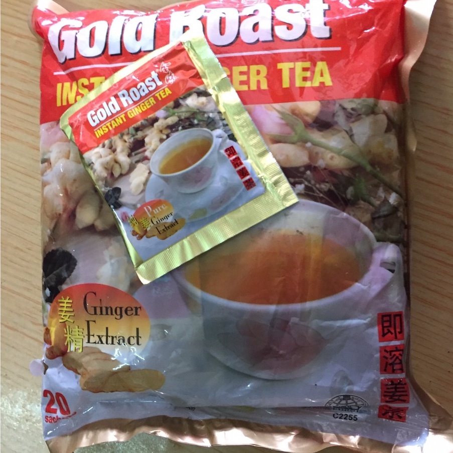 ภาพสินค้าน้ำขิง Gold Roast Instant Ginger Tea ช่วยขับลม วิงเวียนศรีษะ ( 1แพค=20ซอง ) จากร้าน songwi_shop บน Shopee ภาพที่ 1