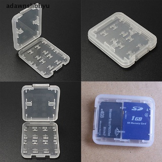 Adawnshbhyu กล่องเก็บการ์ดหน่วยความจํา Micro SD TF SDHC MSPD 8 ช่อง