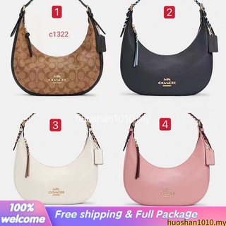 Outlet ส่วนลด🌈 coach C4108 C1322 กระเป๋าสะพายข้างผู้หญิง กระเป๋าถือ BAILEY HOBO