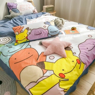 💕พร้อมส่ง💕ผ้าปูที่นอน (ลาย pokemon)