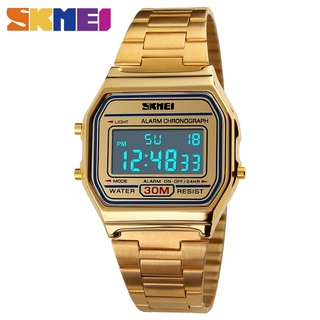 สินค้า SKMEI นาฬิกาข้อมือดิจิตอล LED แบบกันน้ำ แฟชั่นผู้ชาย