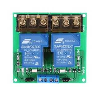 แผงโมดูล 2 ช่อง dc 5v 30 a relay