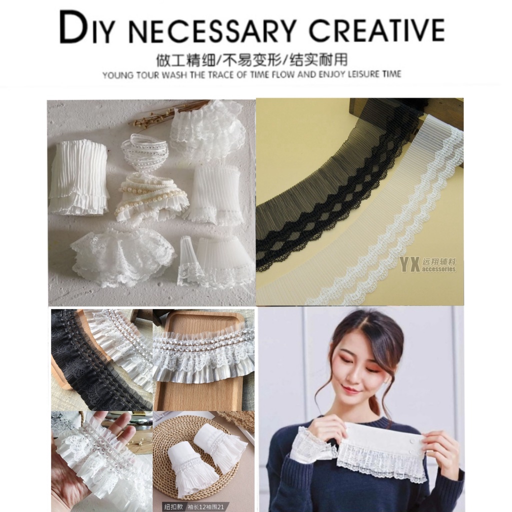 ภาพหน้าปกสินค้าลูกไม้ริมระบาย แต่งเสื้อผ้า แต่งงาน DIY