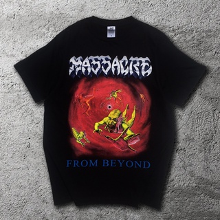 เสื้อยืด ลาย Dyotees MASSACRE - FROM BEYOND | เสื้อยืด พิมพ์ลายวงดนตรี | เสื้อยืด แขนสั้น โลหะ | เสื้อยืด พิมพ์ลายดนตรี