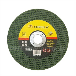 ใบตัดเหล็ก - สเตนเลส corolla 4 นิ้ว ( 107 mm ) 1 ใบ ด้วยเส้นใยพิเศษเเน่นใช้สำหรับตัดเหล็ก สแตนเลส B