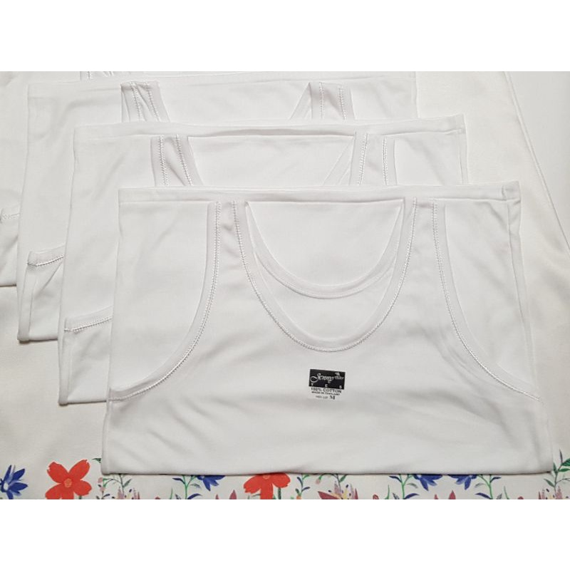 jenny-rainny-เสื้อกล้ามซับในสีขาวล้วน