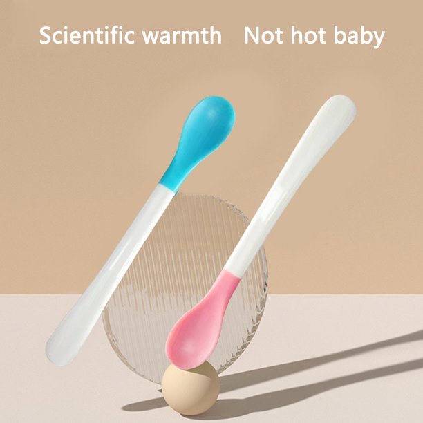 24-7-baby-soft-silicone-spoon-candy-color-temperature-ช้อนทานอาหารเด็กบอกอุณหภูมิ