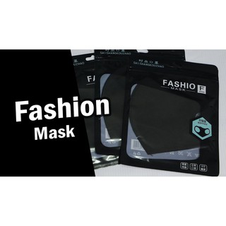 fashion mask หน้ากากป้องกันฝุ่นpm2.5 เข้ากับรูปหน้าคละสี  ซักได้ราคาต่อชิ้น