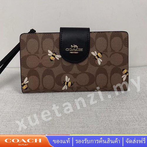 coach-8675-กระเป๋าสตางค์-สุภาพสตรี-กระเป๋าสตางค์ซิปยาว-ซิปใส่บัตร-ที่ใส่บัตร-กระเป๋าสตางค์