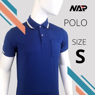 สินค้า NAP Sport เสื้อโปโล เสื้อโปโลผู้ชาย เฉพาะไซส์ S เสื้อโปโลสีพื้น ผ้าไมโคร