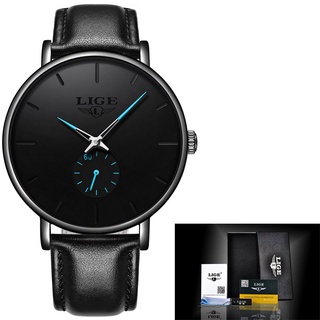 LIGE Fashion Men Sports Watch Men Analog Quartz Watches 30ATM Waterproof Business Wrist Watch Men Clock