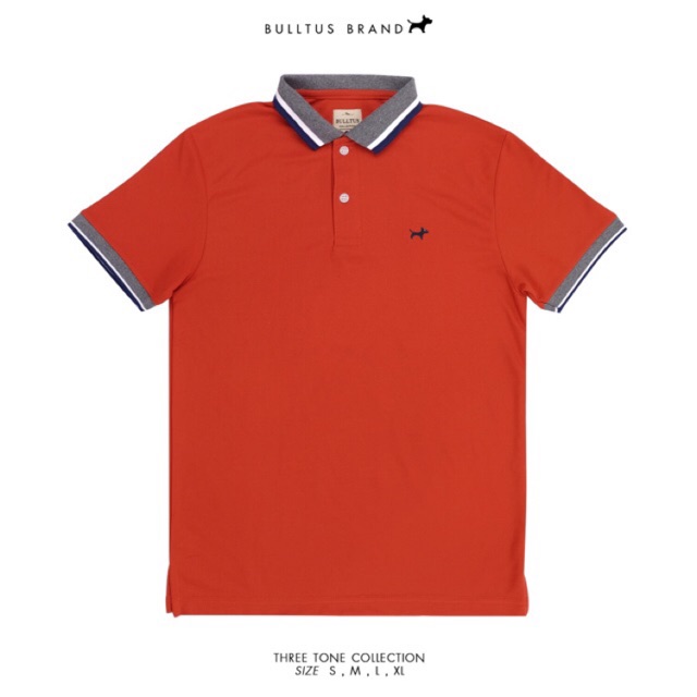 ภาพหน้าปกสินค้าBULLTUS BRAND เสื้อโปโล สีส้มอิฐ 3 Tone Collection ( ลดทันที 45.-) มี XXL จากร้าน bulltusshop บน Shopee