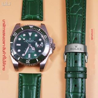 สินค้า ✳ↂสายรัด Green Water Ghost เหมาะกับ Rolex Submariner อุปกรณ์เสริม หัวเข็มขัดผีเสื้อ 20 21 22 มม. อุปกรณ์เสริมสาย