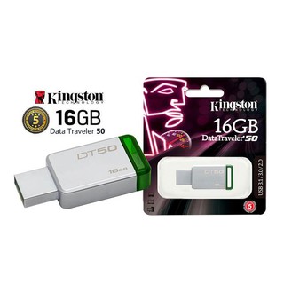 Kingston Original แฟลชไดร์ฟ High-speed 16GB Data Traveler DT50 USB 3.0 / 3.1 ของแท้ประกันศูนย์ Synnex